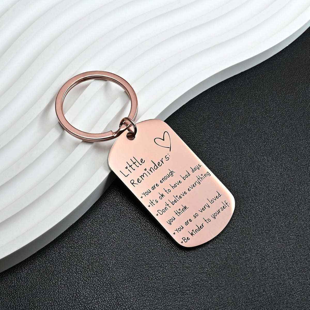 OUMILAN Little Reminders Keychain for Women Men