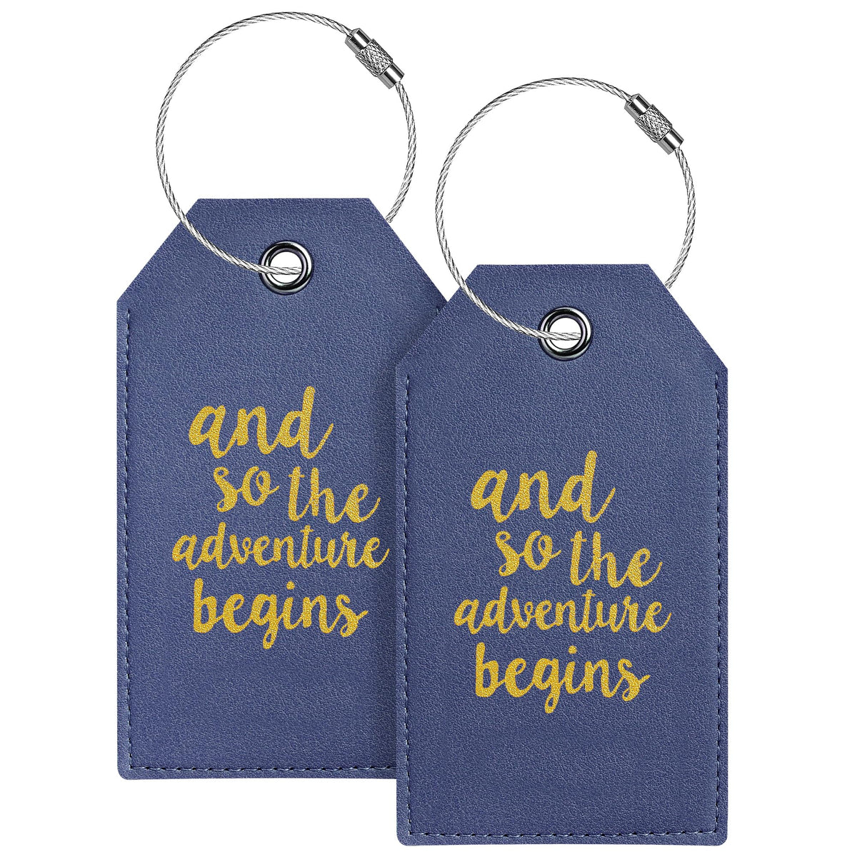 Luggage Tag & Personalized Luggage Tags for Suitcases Leather Bag Tags for Backpacks Handbag School Instrument with Name ID Label Travel Essentials, Unique Fun Pink Baggage Tags 2 Pack