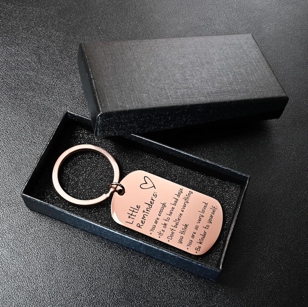 OUMILAN Little Reminders Keychain for Women Men